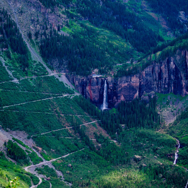 "Bridal Vail Falls" stock image