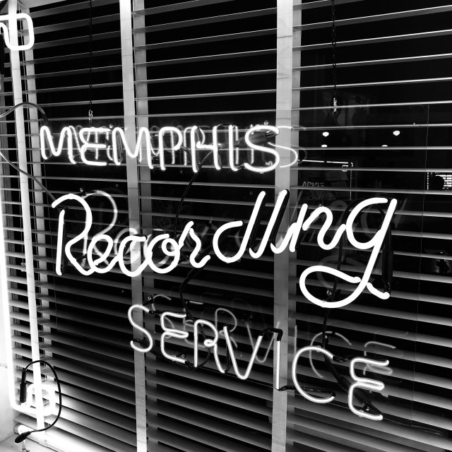 "Historic Memphis Recording Service" stock image