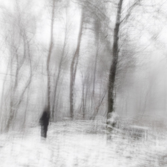 "blurry winter landscape" stock image