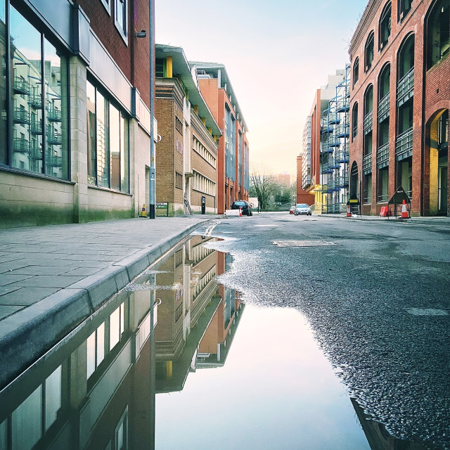 "Urban reflection" stock image