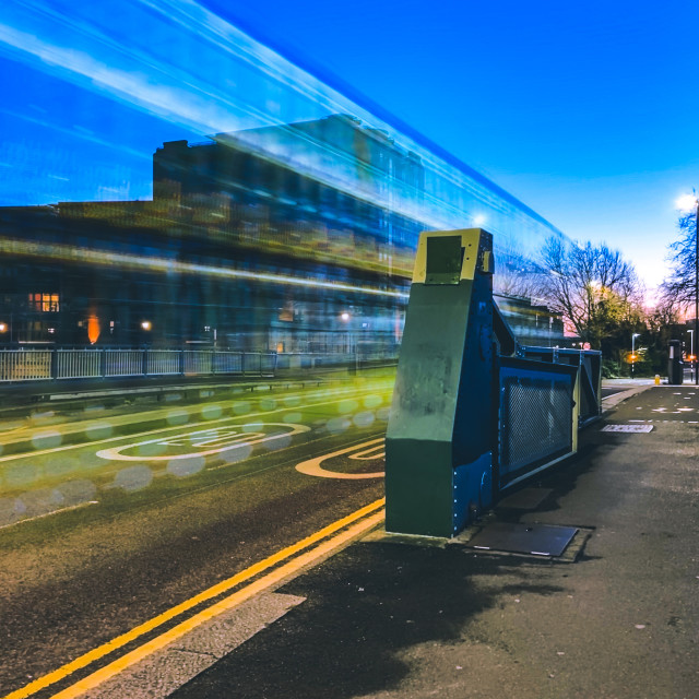 "Morning rush hour" stock image