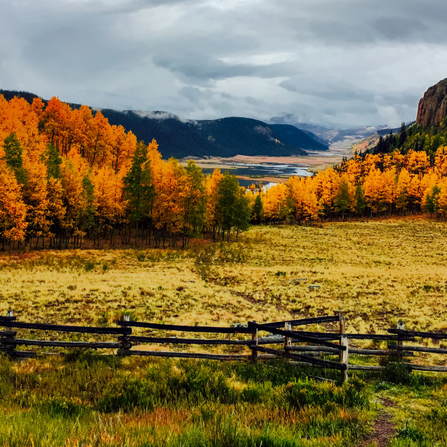 "Fall in the Rockies" stock image