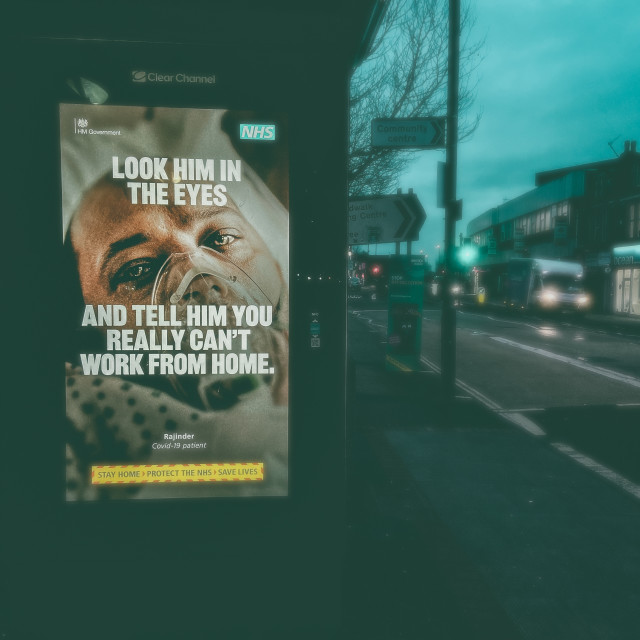 "Look him in the eyes" stock image