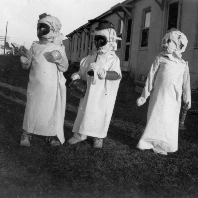 "Vintage Halloween Costumes" by Zachary I Peabody - £10.00 "Vintage Halloween Costumes" stock image