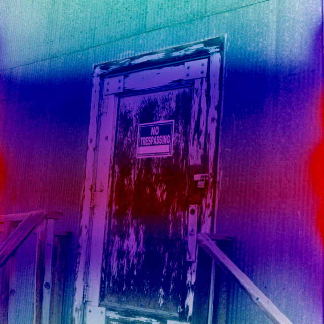 "Film Heat Error, Weathered Door" by Zachary I Peabody - £10.00 "Film Heat Error, Weathered Door" stock image