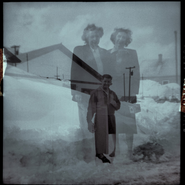 "Vintage Double Exposure" by Zachary I Peabody - £10.00 "Vintage Double Exposure" stock image
