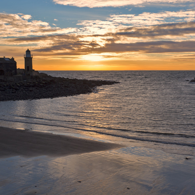 "Portpatrick Sunset" stock image