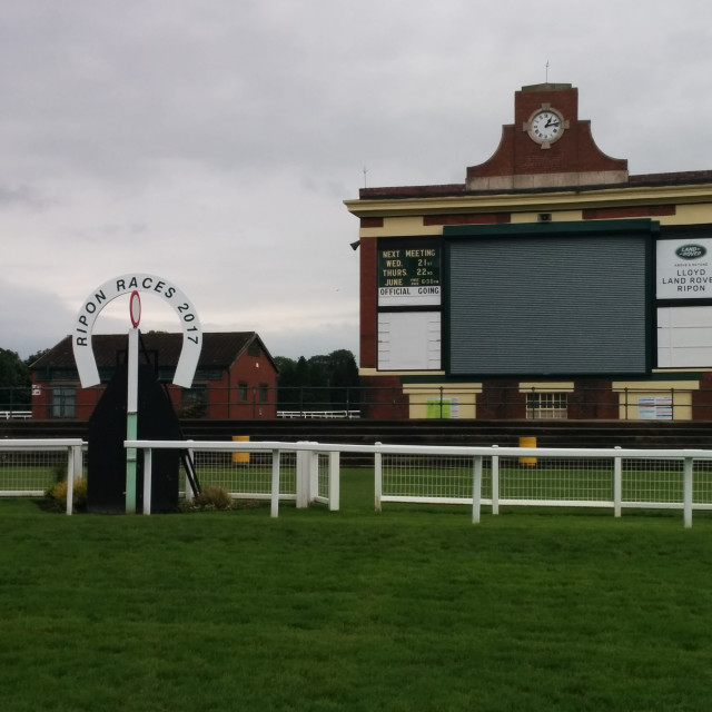 "Ripon Racecourse" stock image