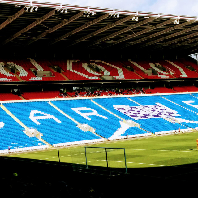 "Cardiff City Stadium" by Steve Harrison - $3.66 "Cardiff City Stadium" stock image