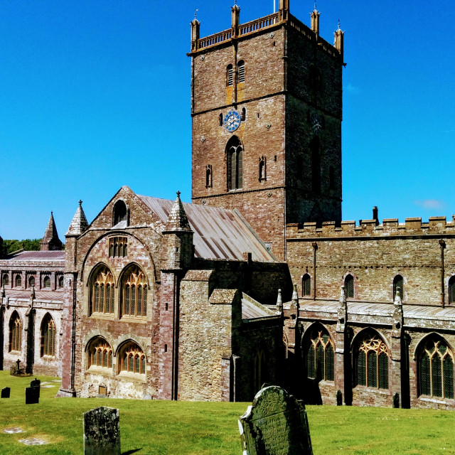"St Davids Cathedral" by Steve Harrison - $3.79 "St Davids Cathedral" stock image