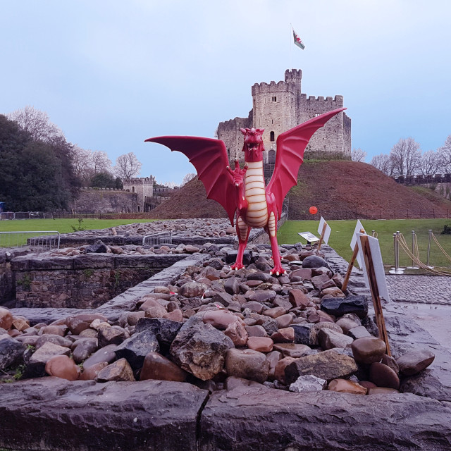 "Cardiff Castle" stock image