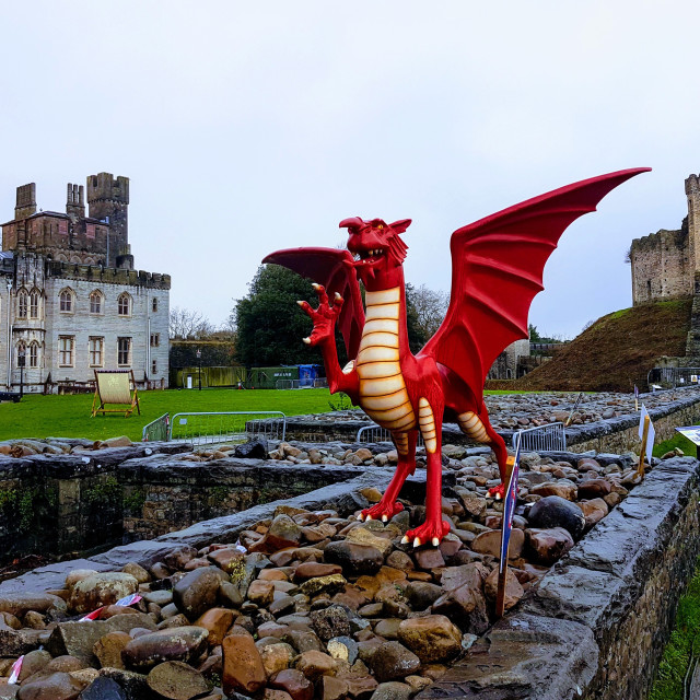 "Cardiff Castle" stock image