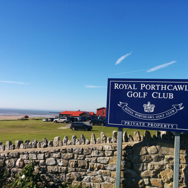 "Royal Porthcawl" stock image