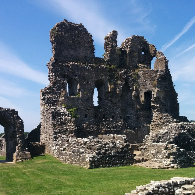 "Ogmore Castle" stock image