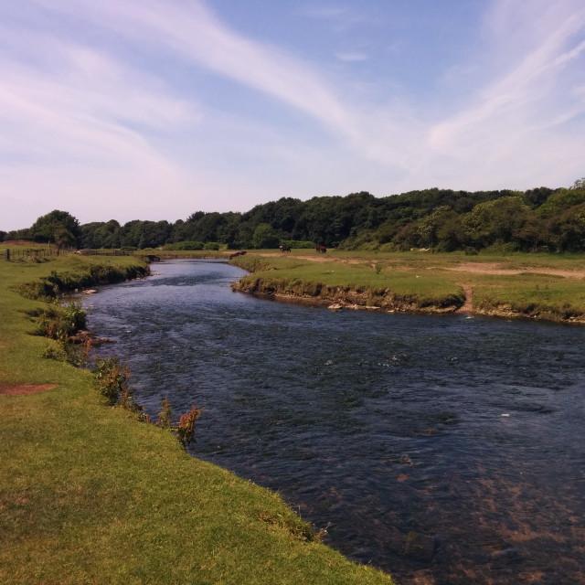 "Ogmore River" stock image