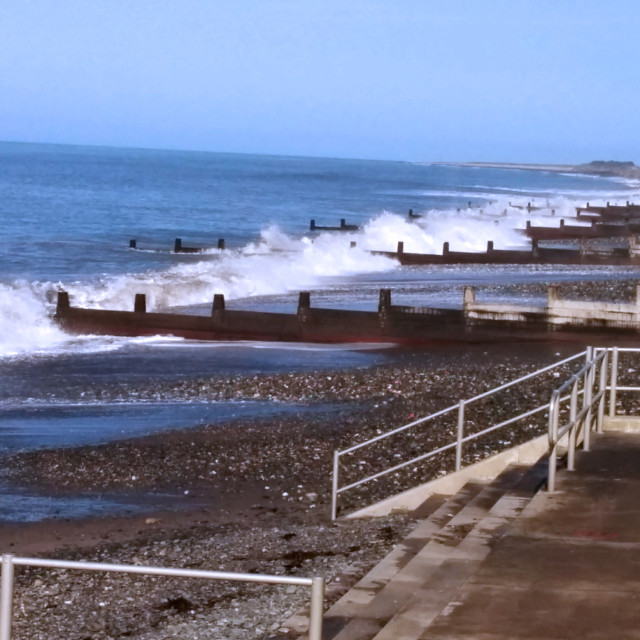 "Tywyn Beach" stock image