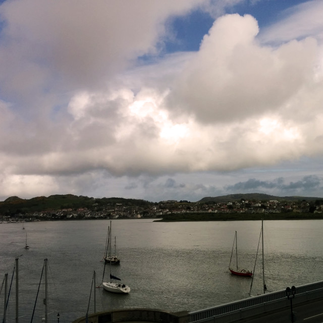 "Conwy Harbour" stock image