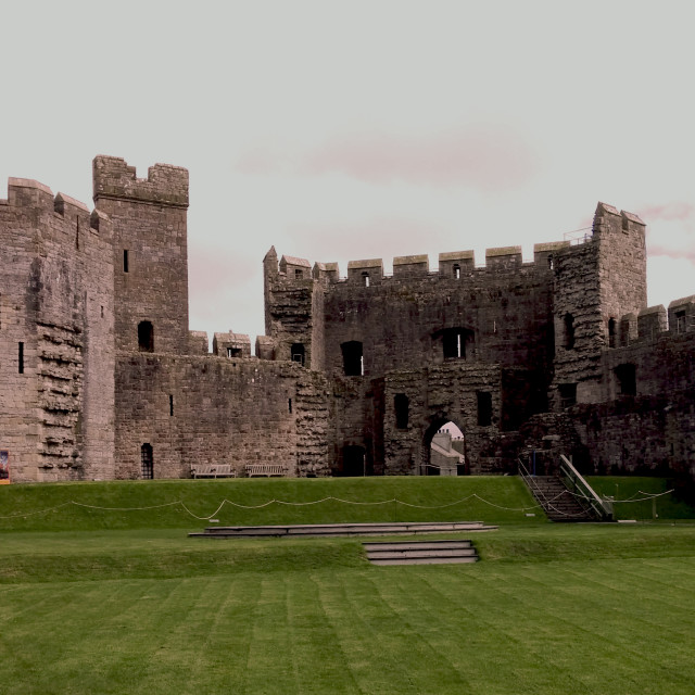 "Caernarfon Castle" stock image