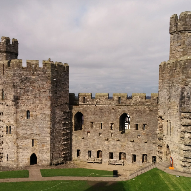 "Caernarfon Castle" stock image