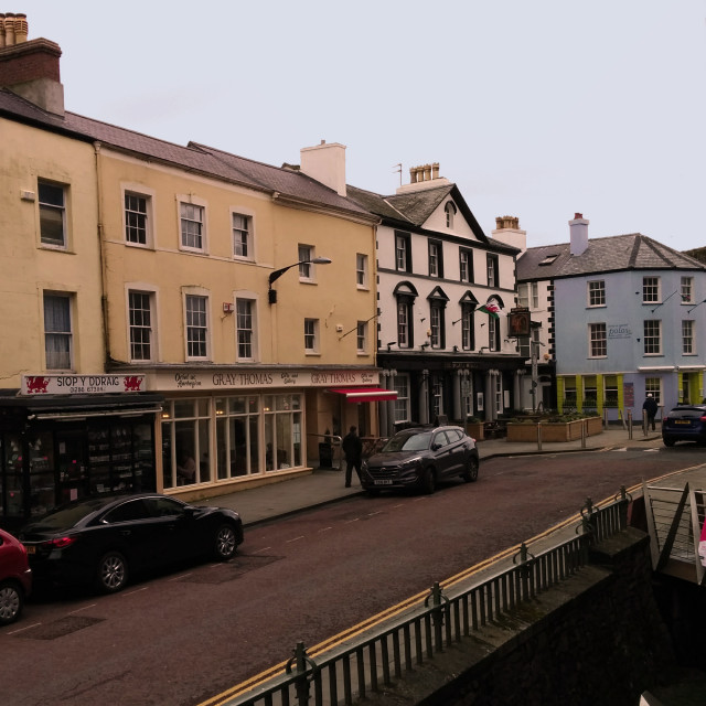 "Caernarfon Town" stock image