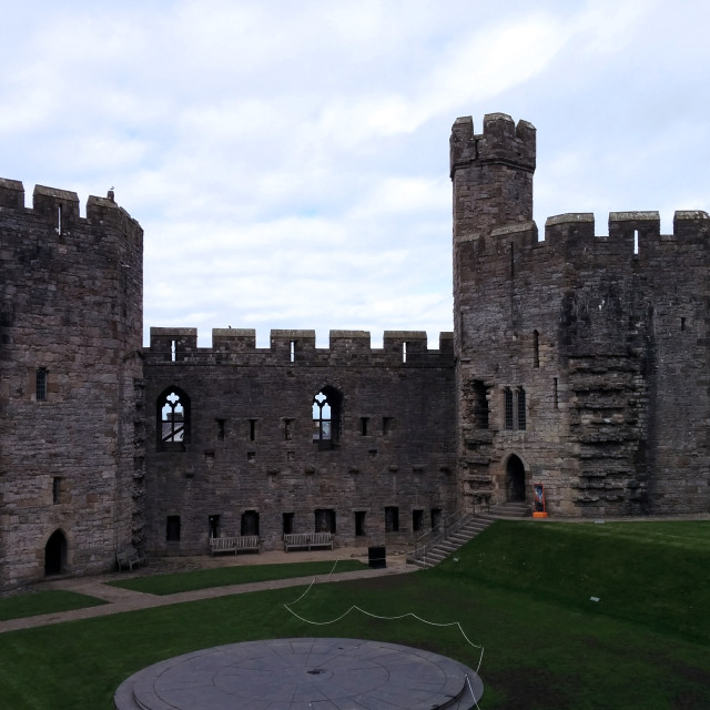 "Caernarfon Castle" stock image