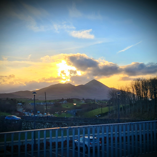 "Croagh Patrick!!" stock image