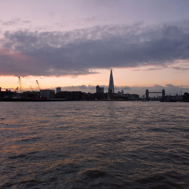 "Thames Sunset" stock image