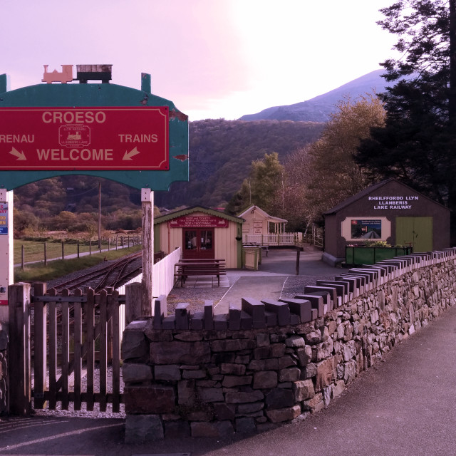 "Llanberis Lake Railway" stock image