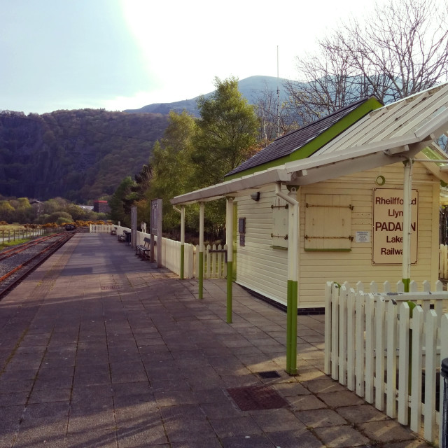 "Llanberis Lake Railway" stock image