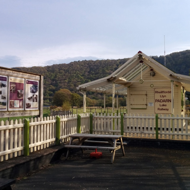 "Llanberis Lake Railway" stock image