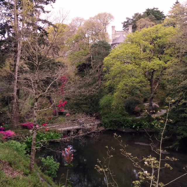 "Bodnant Garden" stock image