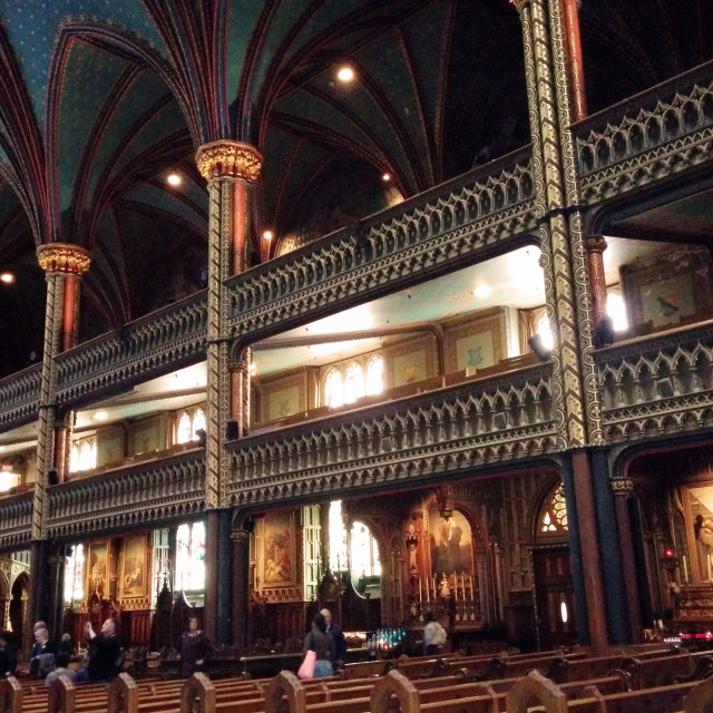 "Notre-Dame Basilica" stock image