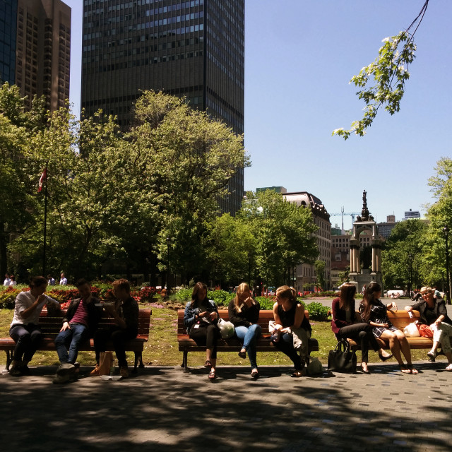 "Place du Canada" by Steve Harrison - $6.10 "Place du Canada" stock image