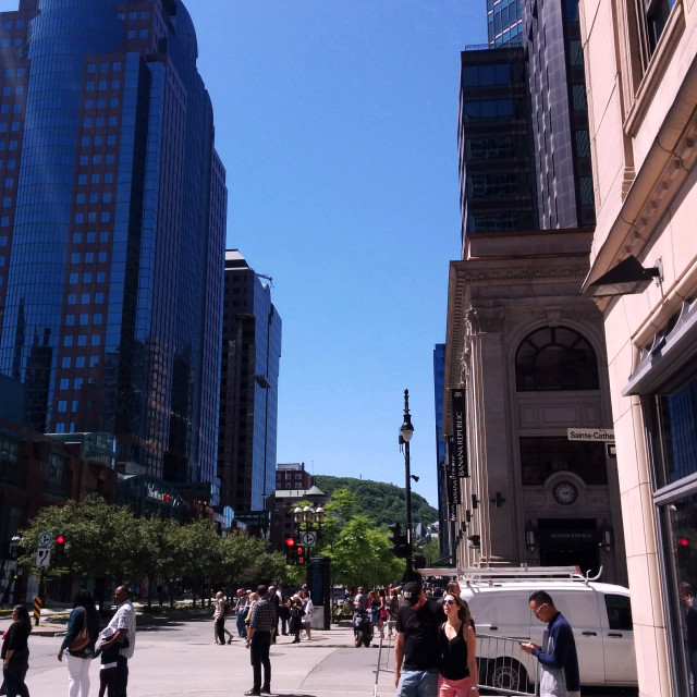 "Downtown Montreal" stock image