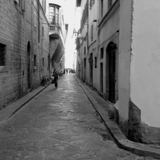 "Firenze (Florence), Italy alleyway" stock image