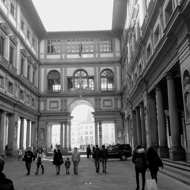 "Uffizi Gallery, Firenze (Florence), Italy" stock image