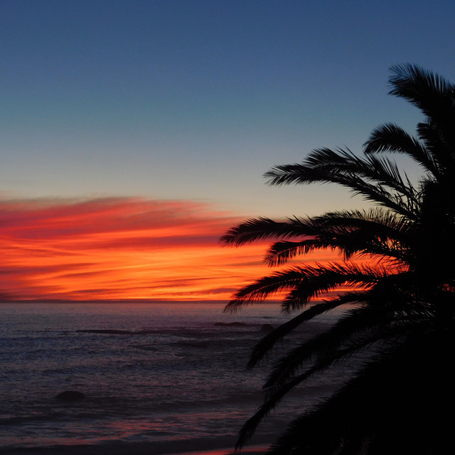 "Atlantic Ocean sunset" stock image