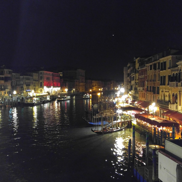 "Venice Grande Canale in the evening" stock image