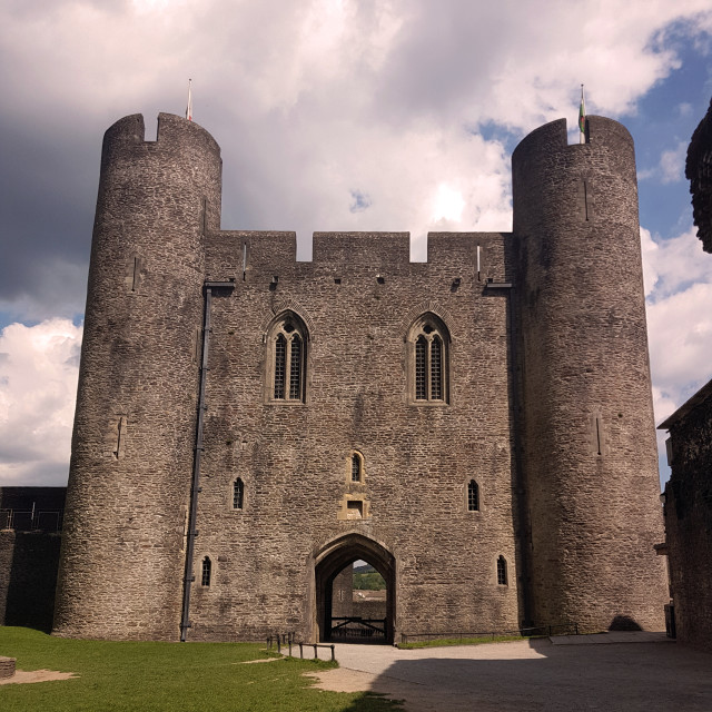 "Caerphilly Castle" stock image