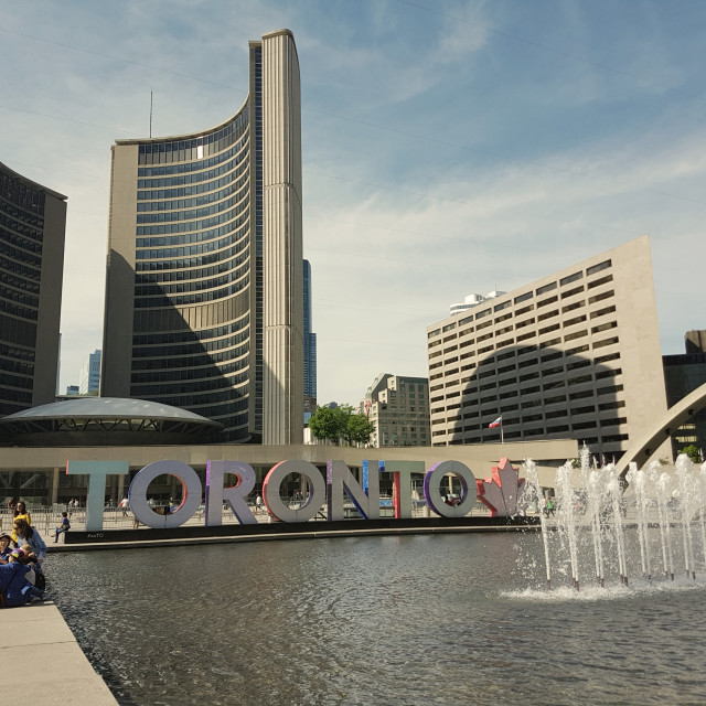 "Nathan Phillips Square" stock image