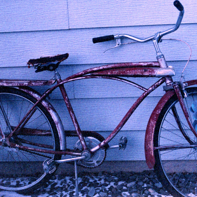 "Bicycle in the wild" by Zachary I Peabody - £10.00 "Bicycle in the wild" stock image