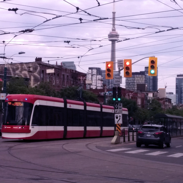 "Toronto Tram" stock image