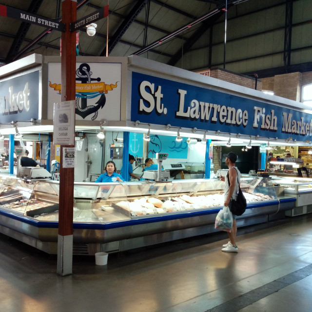 "St Lawrence Market" stock image