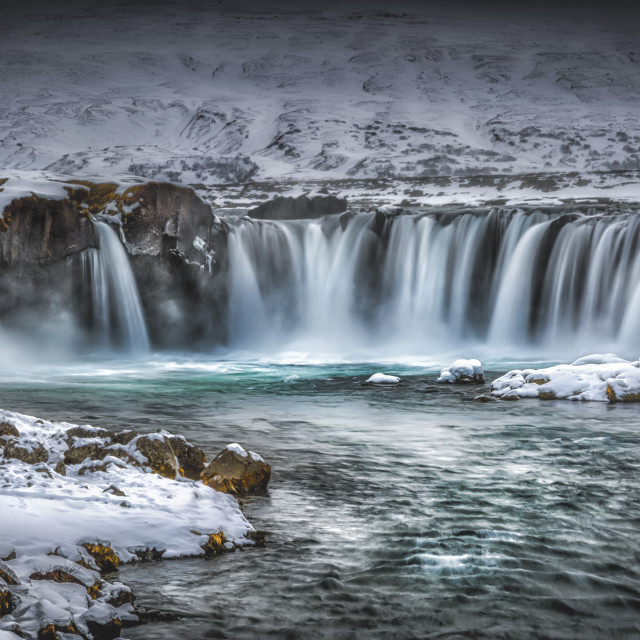 "Godafoss Waterfall Iceland" by Andrew Gray Photography - £15.00 "Godafoss Waterfall Iceland" stock image