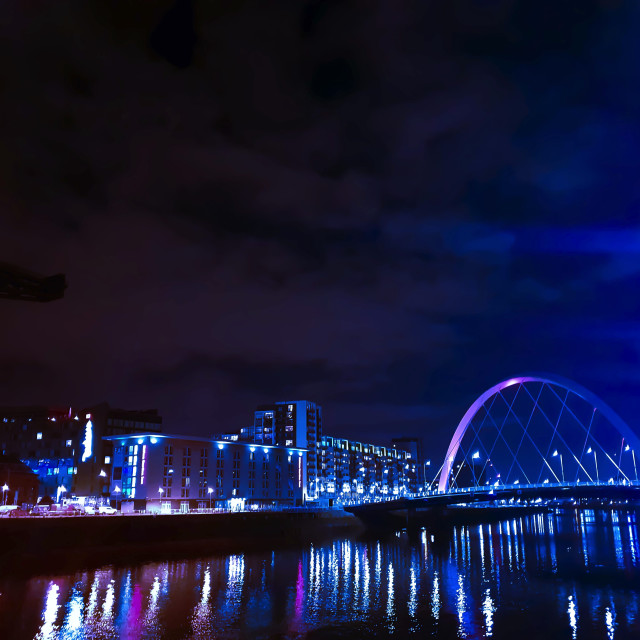 "Evening on River Clyde" stock image