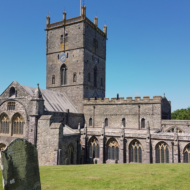 "St Davids Cathedral" by Steve Harrison - $6.32 "St Davids Cathedral" stock image