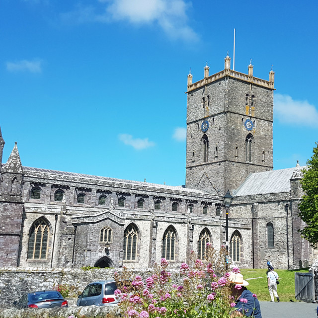 "St Davids Cathedral" stock image