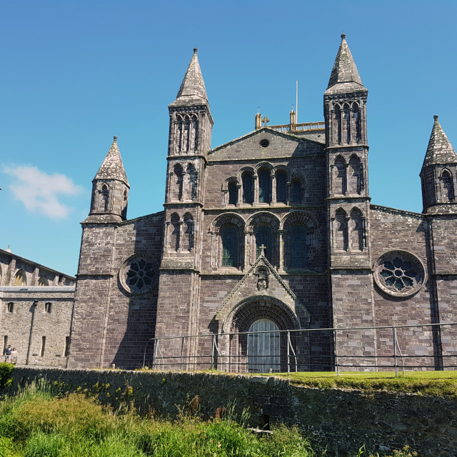 "St Davids Cathedral" stock image