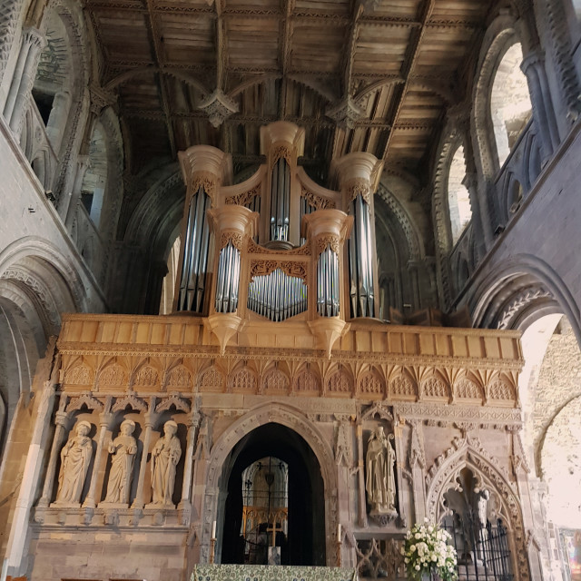 "St Davids Cathedral" stock image