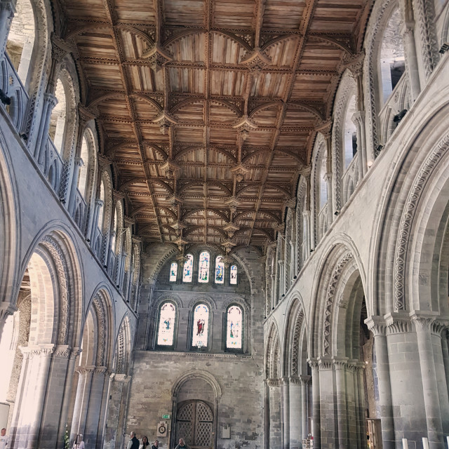 "St Davids Cathedral" by Steve Harrison - $3.79 "St Davids Cathedral" stock image